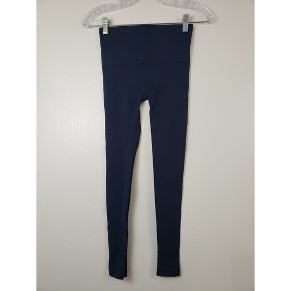 (M5) Spanx Seamless Womens Leggings Size Small Navy - Picture 1 of 5